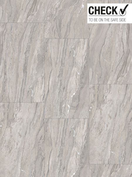 Click-Vinyl CHECK One 2158 Kapellen Marmor Hochglanz-Fliese XL inkl. Trittschall Standard
